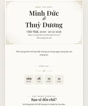 Mẫu thiệp cưới Hiện Đại