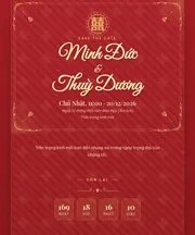 Mẫu thiệp cưới Truyền Thống