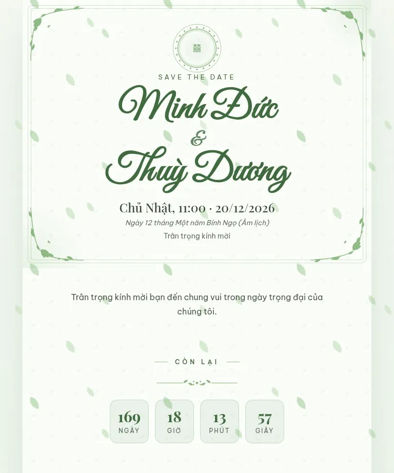 Mẫu Xanh lá
